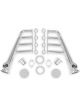 Flowtech Headers Lakester Steel Silver Ceramic Coated Round Port St