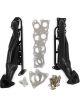 Flowtech Headers Shorty Stainless Steel Black Ceramic Coated For Toyo