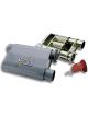 Flowtech Muffler Warlock 2 1/2 in. Inlet/Dual 2 1/2 in. Outlet Steel