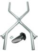 Flowtech Crossover Pipe X-Pipe Steel Aluminized with Cutouts 2.5 in.