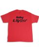 Holley T-Shirt Short Sleeve Heather LS Fest Cotton Men's 3XL Red