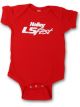 Holley Onesie Baby Bodysuit LS Fest Red