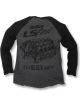 Holley T-Shirt Baseball Long Sleeves Block Party Grey/Black Men's