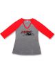 Holley T-Shirt Long Sleeve LS Fest Baseball Cotton Ladies' XL Cott