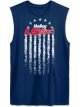 Holley T-Shirt Sleeveless LS Fest Blue Men's Large