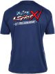 Holley T-Shirt LS Performance Let Freedom Roar Navy Men's 2XL