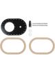 Holley Fuel Cel Fill Plate Ball Valve Aluminium Black Anodised 24-Bolt