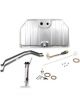 Holley Fuel Tank Steel Silver Powdercoated EFI Swap Notched Corners Che