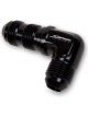 Holley Adapter -6AN 90 Deg. Bulkhead Fitting Black