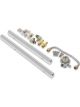 Holley Fuel Rail EFI Aluminium Clear Anodised Universal Holley Stealth