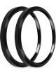 Holley Gauge Bezels Replacement Black Anodised 4 1/2 in. Diameter Ho