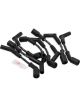 Holley Spark Plug Wires Assembled Spiral Core 8.00mm Black 45 Degree P