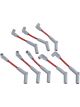 Holley Spark Plug Wires Assembled Spiral Core 8.00mm Red 90 Degree Plu