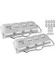 Holley Valve Covers Fabricated Aluminium Silver Anodised Tall Dodge Hem