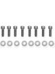 Holley Valve Cover Bolts Steel Silver Allen Head 1/4-20 in.Thread 0.750