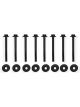 Holley Valve Cover Bolts Steel Black Hex Head 6mm x 1.0 Thread 2.50 in