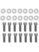 Holley Valve Cover Bolts Steel Silver Allen Head 1/4-20 in.Thread 0.750