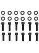 Holley Valve Cover Bolts Steel Black Allen Head 1/4-20 in.Thread 0.750