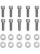 Holley Valve Cover Bolts Steel Silver Allen Head 5/16-18 in.Thread 0.75