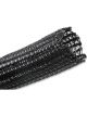 Holley Convoluted Tubing Split Wire Black Plastic 0.75 in. Diameter 50