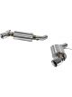 Hurst Exhaust System Elite Series Rear Axle-back Stainless Steel Natur