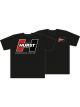 Hurst T-Shirt Short Sleeve Cotton Hurst Logo Black Men's Medium