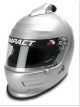 Impact Racing Helmet Air Vapor Full Face Gloss Silver Nomex Liner SA2