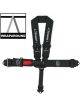 Impact Racing Harness 3in. L&L Pull-Down Right Lap U-Type 6pt SFI 16.