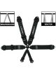 Impact Racing Harness 3in. Camlock Pull-Up Right Lap Individual 6pt S