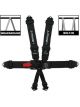 Impact Racing Harness 3in. Integral L&L Individual 6pt SFI 16.1 Black