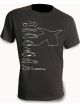 Impact Racing T-Shirt Black Impact Racing Outlines Men's 2XL