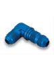 Jaz Products Bulkhead Fitting 90 Degree Aluminium Blue Anodized -8