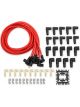 Mallory Spark Plug Wires Pro Sidewinder Spiral Core 8mm Red 90 Degree Boot