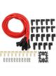 Mallory Spark Plug Wires Pro Sidewinder Spiral Core 8mm Red 135 Degree Boo