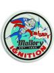 Mallory Metal Sign Mallory Man 12' Dia.