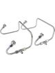 Aeroflow S/Steel Dual Inlet Fuel Line Kit For Holley Carburettors