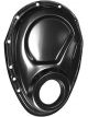Milodon Timing Cover 1-Piece Steel Black Chevrolet Small Block