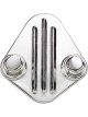 Milodon Fuel Pump Block-Off Plate Aluminium Polished Chevrolet For Chrys