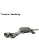 Mishimoto Ford Fiesta ST Cat-Back Exhaust 2014+ Burnt Tips