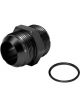 Moroso Fitting Vacuum Pump Straight Male -20AN Threads Aluminium Black