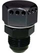Moroso Fitting Vacuum Pump Straight Male -8 AN Threads Aluminium Black