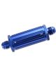 Mr Gasket Fuel Filter -6 AN 30 Micron Blue Male Fuel