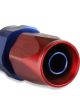 Mr Gasket Hose End Swivel 45 Degree -10 AN Aluminium Red/Blue Satin
