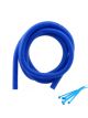 Mr Gasket Convoluted Tubing Flex Wire Cover/Tie 0.500 in. x 6 ft. Blue Ki