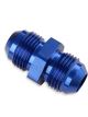 Mr Gasket Male Union Fitting -8 AN to -8 AN Male Aluminium Adapter Blue