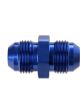 Mr Gasket Male Union Fitting -10 AN to -10 AN Male Aluminium Adapter Bl