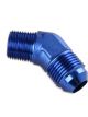 Mr Gasket Flare Fitting 45 Degree -8 AN to 3/8 in. NPT Male Aluminium A