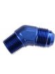 Mr Gasket Flare Fitting 45 Degree -6 AN to 3/8 in. NPT Male Aluminium A