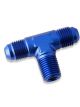Mr Gasket Tee Fitting -6 AN -6 AN 1/4 in. NPT Male Aluminium Adapter Bl