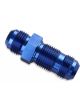 Mr Gasket Bulkhead Fitting Straight -8 AN Male Aluminium Adapter Blue